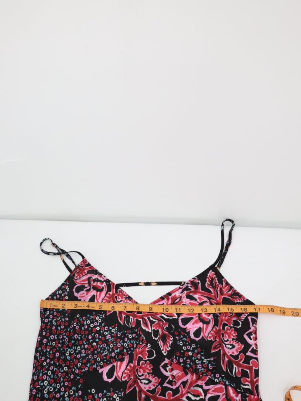 Free People Midi Slip Dress Womens Large Your Better Side Floral Satin V Neck - Picture 13 of 15